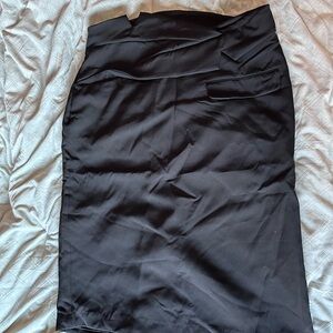 🔥 NWT SHEIN x MONSE Designer Plus Deconstructed Tailored Midi Skirt - Size 1XL